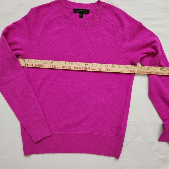 Banana Republic Italian Merino Blend SWEATERS Pink and Yellow - Picture 6 of 10